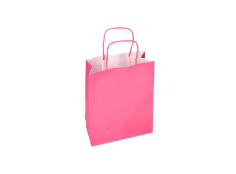 BOLSA PAPEL MD ROSA BEBE 26X19,5X9,5