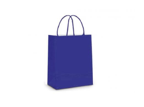 Imagen de BOLSA PAPEL GRD LISO AZUL ROYAL 32X26,5X13