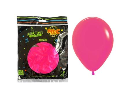 GLOBOS MDC NEON ROSA 9\\" A1150 X25