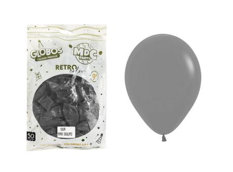 GLOBOS MDC RETRO 9\\" GRIS OSCURO CM03624