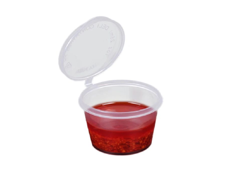 Imagen miniatura de POTESITO PLASTICO C/ TAPA 50P (32ML) TRANSP.