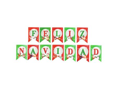 Imagen miniatura de BANDERIN FELIZ NAVIDAD REF. 50866