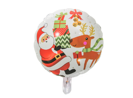 GLOBO NAVIDEÑO (45CM) BLANCO