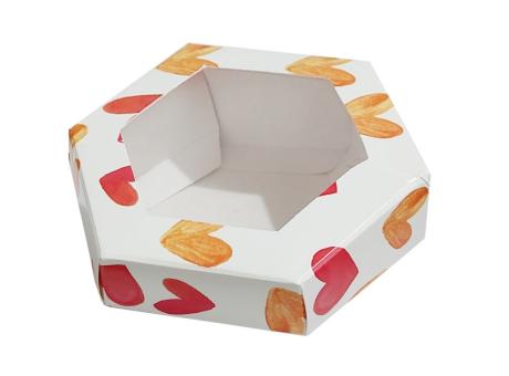 Imagen miniatura de CAJA HEXAGONAL CORAZON GER009.11