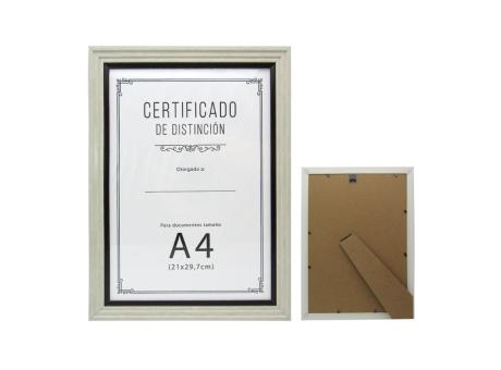 Imagen miniatura de PORTA RETRATO RECTANGULO (24.5X33.5x1.8) BLANCO/NEGRO