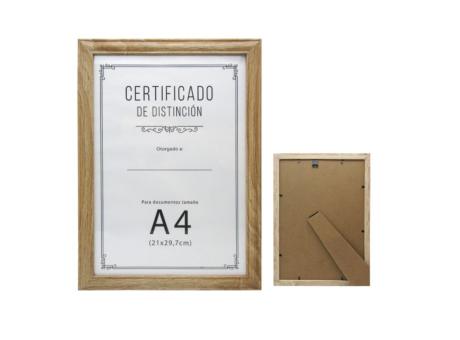 PORTA RETRATO RECTANGULO A4 (24.5X32.5X1) MADERA OSCURO