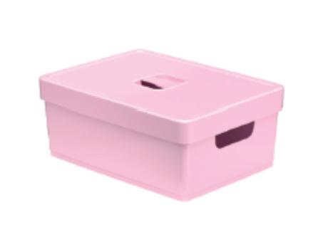 Imagen miniatura de CAJA ORG. CON TAPA 16 LITROS ROSA BABY R. 503.006.007 NITRON