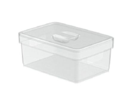 CAJA ORGANIZADORA CON TAPA 3,8 LITROS TRANSPARENTE R: 502.012.001 NITRON