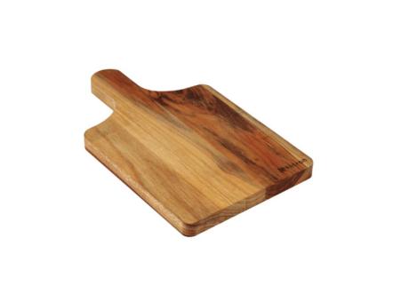 Imagen de TABLA DE CORTAR DE MADERA TECA CON MANGO 25X15X1,2CM R. 390.012.M00 NITRON