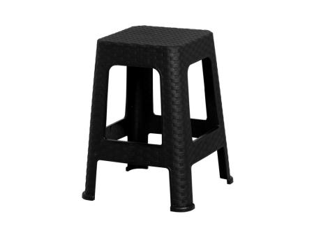 Imagen miniatura de BANQUETA RATTAN NEGRA R. 1331 PLASNEW