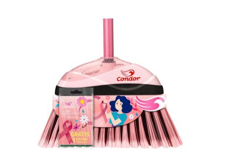 Imagen miniatura de ESCOBA CONDOR BARRE FACIL V-35 ROSA