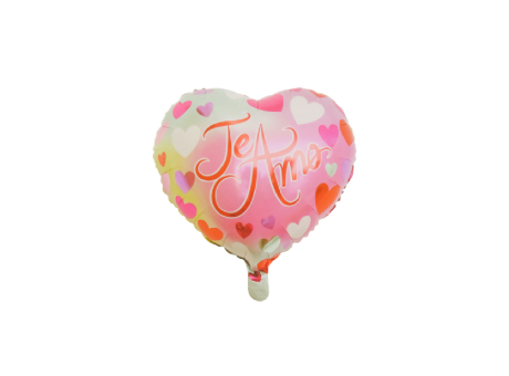GLOBO CORAZON \\"TE AMO\\" (45CM) ROSADO