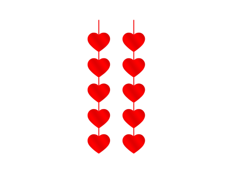 Imagen miniatura de GUIRNALDA CORAZONES 10PCS A1057