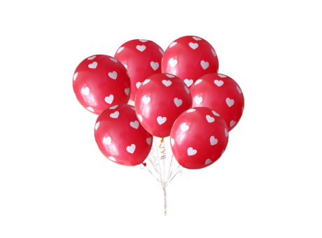 SET GLOBOS ROJO C/ CORAZON A1065 C6