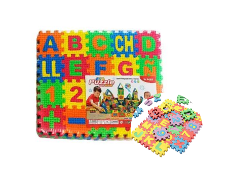 Imagen miniatura de TAPETE CHICO CON LETRAS EN GOMA EVA 25X20CM
