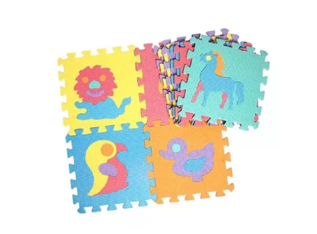 Imagen de TAPETE DE GOMA EVA DISEÑO ANIMALES 10 PCS