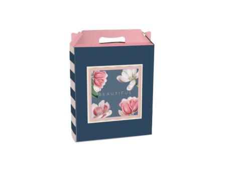 CAJA MALETA RECT VERT PQ DECOR PRETTY MAGNOLIA 15X6X18