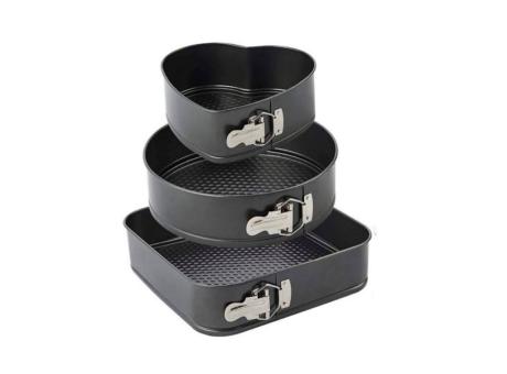 SET MOLDE PARA TORTA METAL 3 PIEZAS XN-3PC