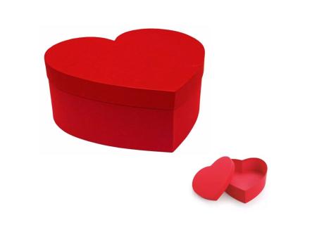 CAJA RIGIDA GRD CORAZON ROJO 25,5x24,5x10