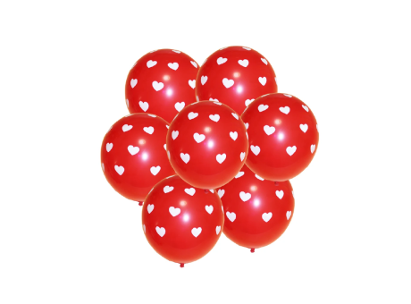 SET GLOBO ROJO C/ CORAZON A1046 C10