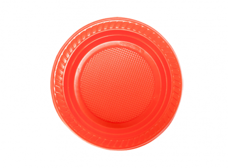 Imagen miniatura de PLATO PLAST. COPOBRAS C/ 10 UN PS-15 CM NARANJA