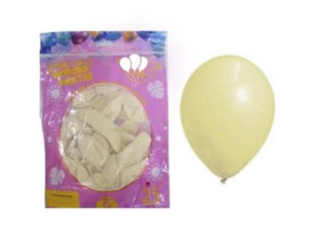 GLOBO MDC PASTEL AMARILLO 9\"\" CM02455 X25\"