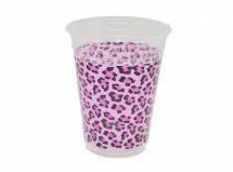 Imagen de VASO PLAST. COPOBRAS 300 ML C/ 30 JAGUAR PINK