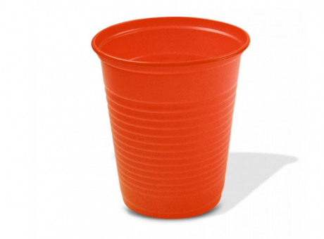 Imagen de VASO PLAST. COPOBRAS 200 ML C/ 50 NARANJA