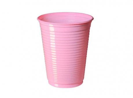 Imagen miniatura de VASO PLAST. COPOBRAS 200 ML C/ 50 ROSA BEBE