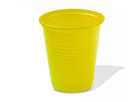 Imagen de VASO PLAST. COPOBRAS 200 ML C/ 50 AMARILLO