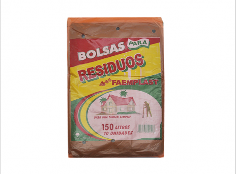 Imagen de FP BOLSA BASURA 150 LTS NEGRO 10 HJS 70X95X18