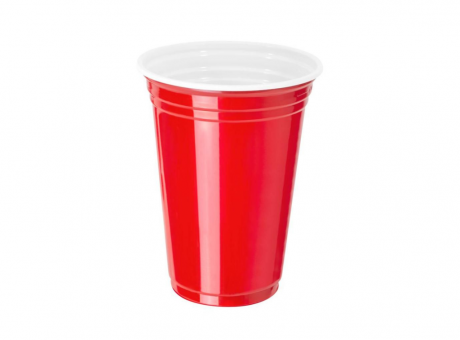 Imagen de VASO PLAST. COPOBRAS 300 ML C/25 AMERICANO ROJO