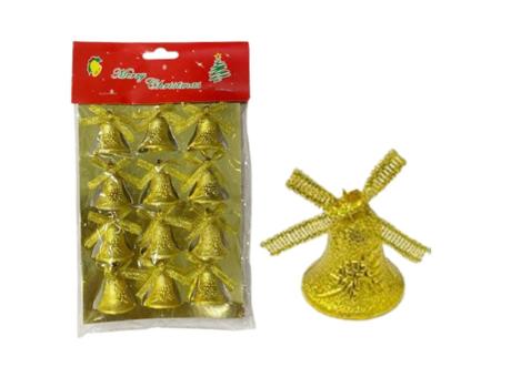 ADORNO CAMPANA DORADO 2.5CM 53408