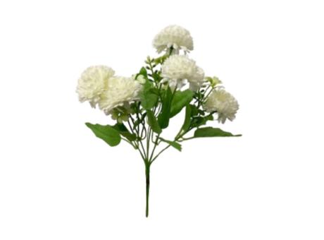 FLOR ARTIFICIAL CRISANTEMO (30CM) BLANCO