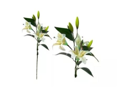 FLOR ARTIFICIAL LIRIO (75CM) AMARILLO