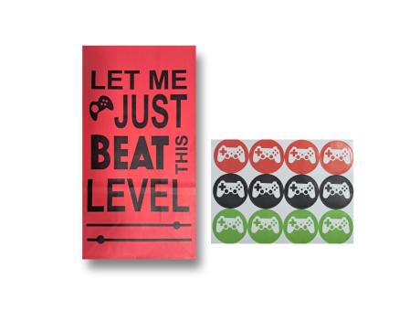 BOLSA PAPEL LET MI JUST... 12P (24X13X8CM) CON CALCOMANIA