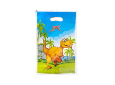 BOLSA PLASTICO DINOSAURIO 10P (17X25)