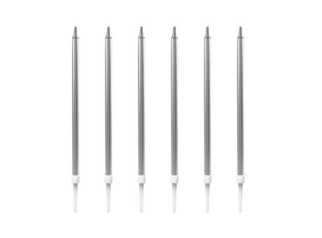 VELA PALITO 10 CM PLATA A1177