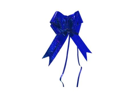 MOÑO  MARIPOSA GUARDABLE GRANDE LASER,PLASTICO EN BOLSITA,AZUL,5.0*73CM