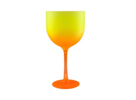 COPA DE GIN DEGRADE AMARILLO/NARANJA 550ML