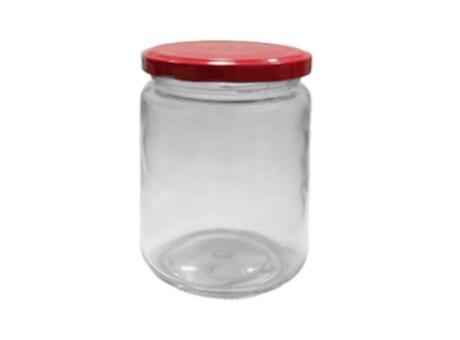 Imagen miniatura de FRASCO VIDRIO CILINDRO 500ML ROJO