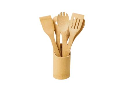 SET UTENSILIOS COCINA MADERA F-553-7