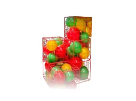 CAJA DE REJILLA PARA GLOBO 10P (29.5X29.5CM) ROJO