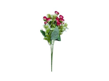 FLOR ARTIFICIAL ROSA (30CM) FUCSIA