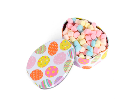 LATA HUEVO PASCUA (9X11.5X4.5CM) BLANCO