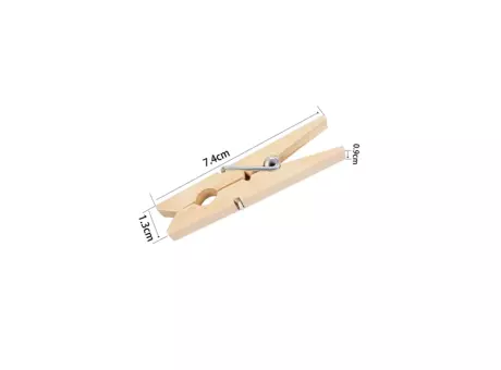 Imagen miniatura de PINZAS DE ROPA MADERA 24 PZS E-1622XS