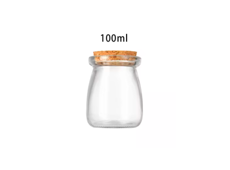 Imagen de FRASCO VIDRIO CORCHO 100 ML E-4080-7CM