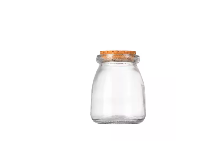 FRASCO VIDRIO CORCHO 100 ML E-4080-7CM