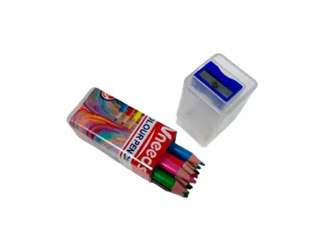 Imagen miniatura de LAPIZ COLOR 12P (8CM) CON SACAPUNTA