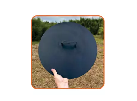 Imagen miniatura de TAPA 40 CM CHAPA NEGRO 2 MM NEWEN